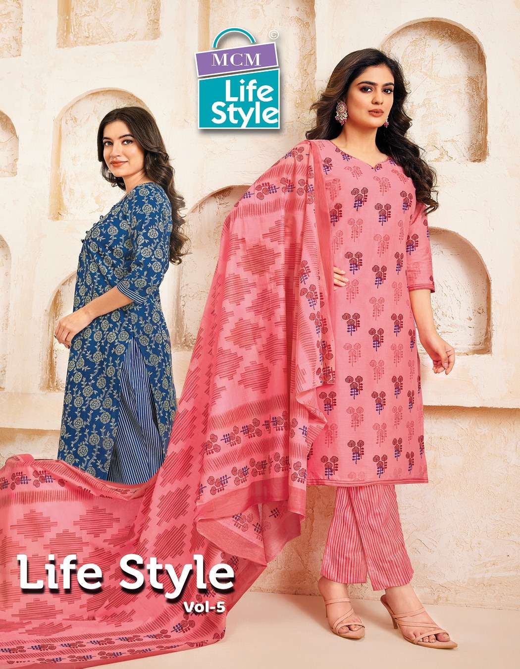 Life Style Vol 5 Buy Mcm Life Style Online Wholesaler Latest Collection Kurta Suit Set